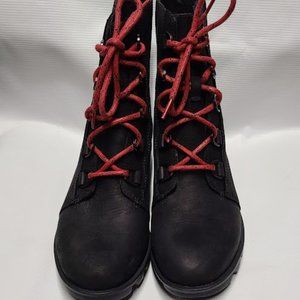 Sorel Phoenix Lace-Up Boots Black Size 10 NEW